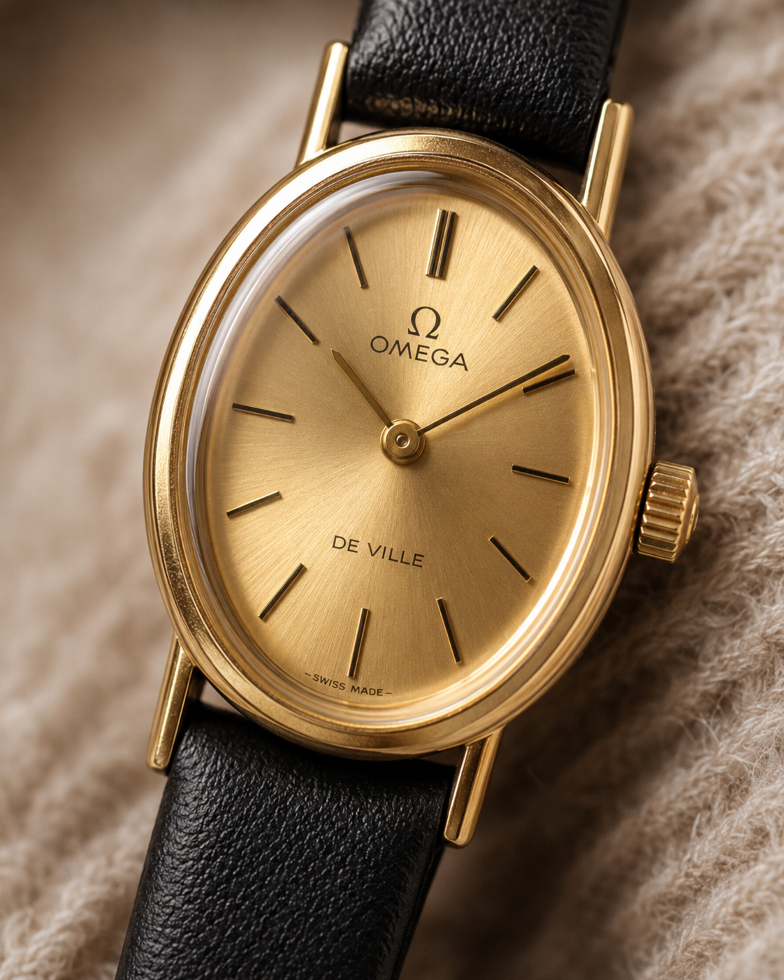 Omega De Ville Ladies Vintage Gold Dial