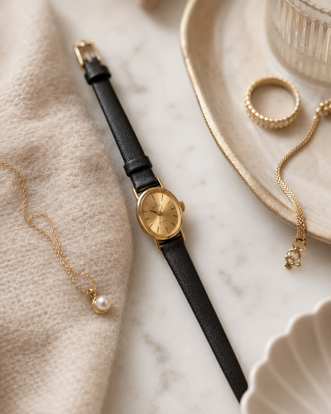 Omega De Ville Ladies Vintage Gold Dial